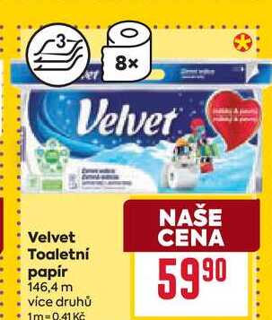 Velvet Toaletní papír
