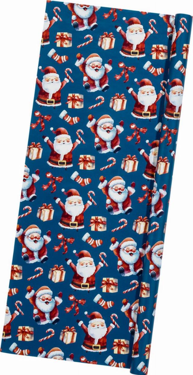 LIV&BO Dárkový balící papír Santa 5 m
