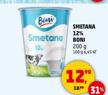 SMETANA 12% BONI, 200 g