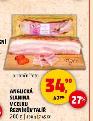 ANGLICKÁ SLANINA V CELKU ŘEZNÍKŮV TALÍŘ, 200 g
