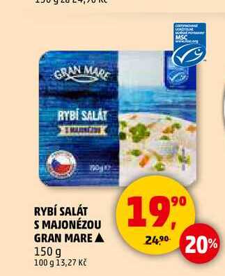 RYBÍ SALÁT S MAJONÉZOU GRAN MAREA, 150 g