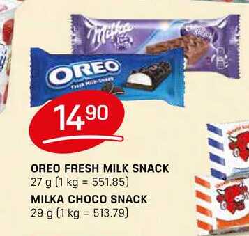 OREO FRESH MILK SNACK 27 g