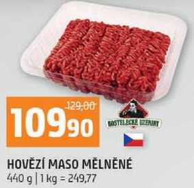 Hovězí maso mělněné 440g