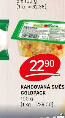 KANDOVANÁ SMĚS GOLDPACK 100 g 