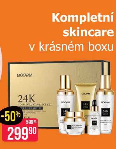 MOOYAM 24K GOLD Kompletní skincare v krásném boxu