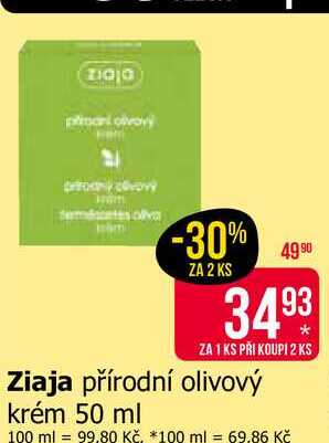 Ziaja přírodní olivový krém 50 ml