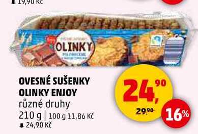 OVESNÉ SUŠENKY OLINKY ENJOY, 210 g