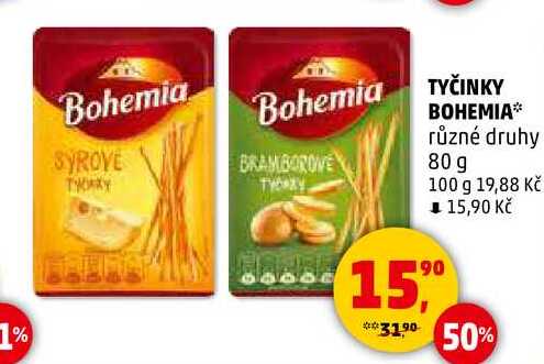 TYČINKY BOHEMIA, 80 g