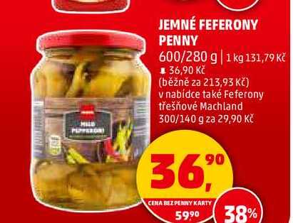JEMNÉ FEFERONY PENNY, 600 g