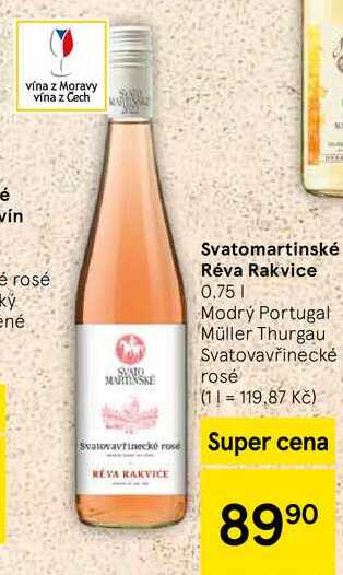 Svatomartinské Réva Rakvice, 0,75 l