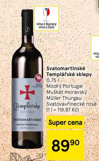 Svatomartinské Templářské sklepy, 0.75 l