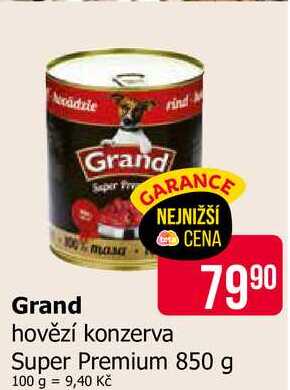 Grand hovězí konzerva Super Premium 850 g 