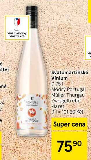 Svatomartinské Vinium, 0,75 l