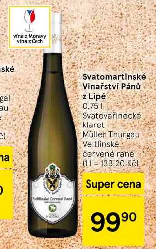 Svatomartinské Vinařství Pánů z Lipé, 0.75 l