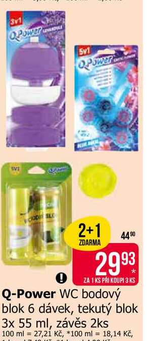 Q-Power WC bodový blok 6 dávek