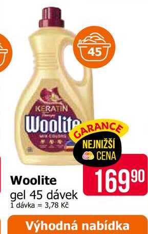 Woolite gel 45 dávek 