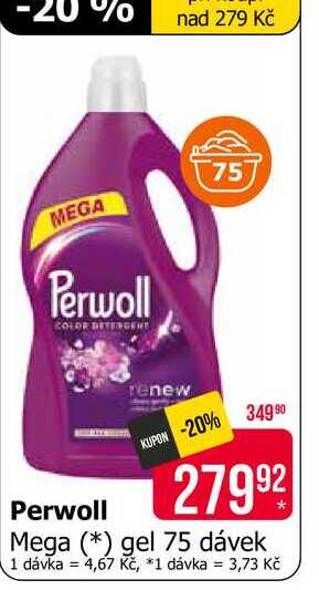Perwoll Mega gel 75 dávek