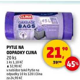 PYTLE NA ODPADKY CLINA, 20 ks