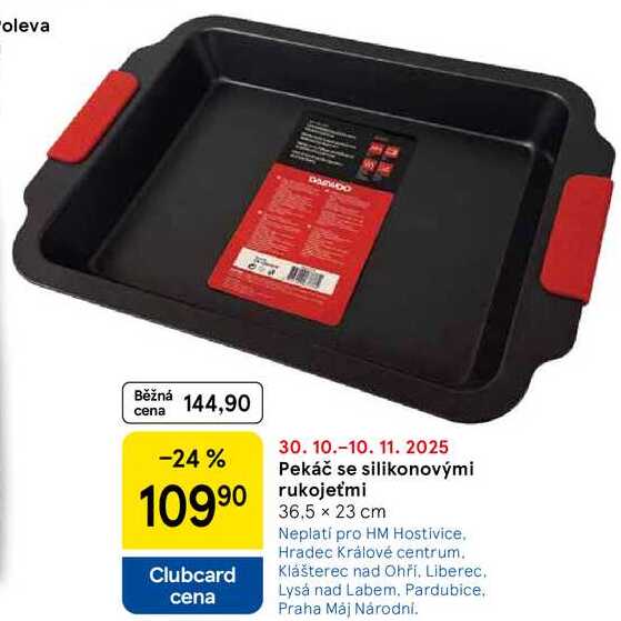 Pekáč se silikonovými rukojeťmi, 36.5 x 23 cm  