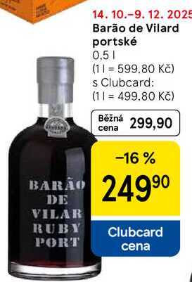 Barão de Vilard portské, 0,5 l