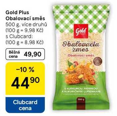 Gold Plus Obalovací směs, 500 g, více druhů