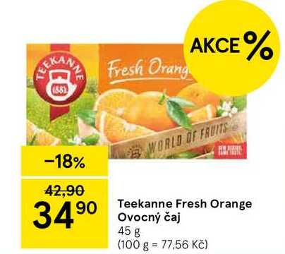 Teekanne Fresh Orange Ovocný čaj, 45 g
