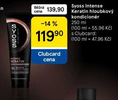 Syoss Intense Keratin hloubkový kondicionér, 250 ml
