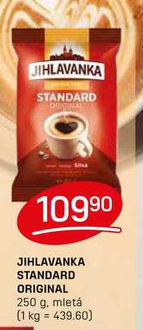 JIHLAVANKA STANDARD ORIGINAL 250 g, mletá