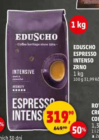 EDUSCHO ESPRESSO INTENSO ZRNO, 1 kg
