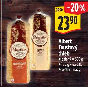 Albert Toustový chléb, 500 g