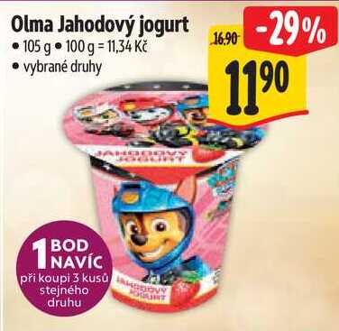 Olma Jahodový jogurt, 105 g