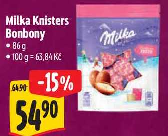 Milka Knisters Bonbony, 86 g