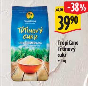 TropiCane Třtinový cukr, 1 kg