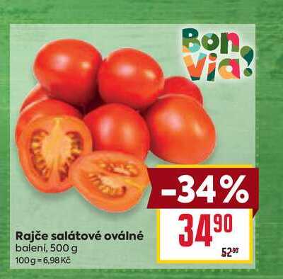 Rajče salátové oválné balení, 500 g