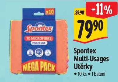 Spontex Multi-Usages Utěrky, 10 ks 