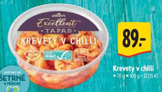 Krevety v chilli, 70 g