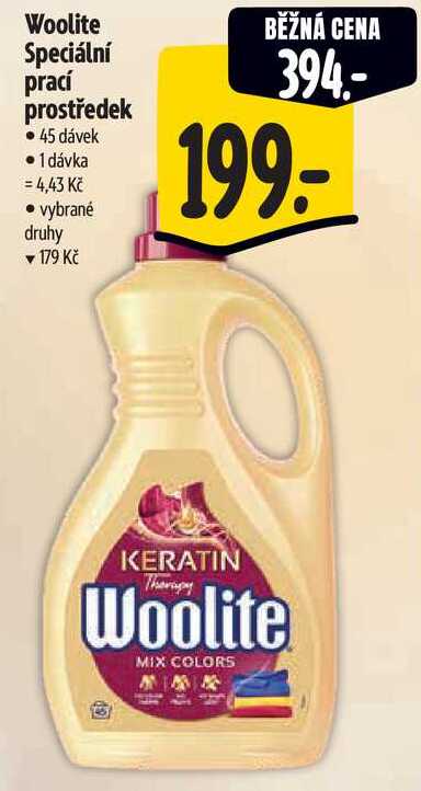 Woolite Speciální prací prostředek, 45 dávek 