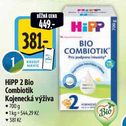 HiPP 2 Bio Combiotik albert Kojenecká výživa, 700 g