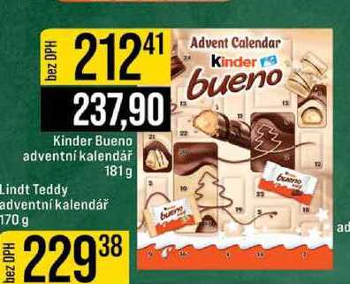 Kinder Bueno adventní kalendář 181 g