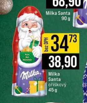 Milka Santa oříškový 45g 