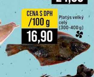 Platýs velký celý 100 g