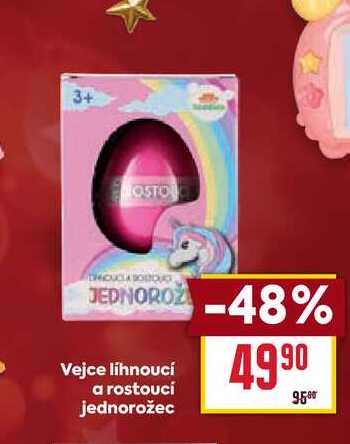 Vejce líhnoucí a rostoucí jednorožec