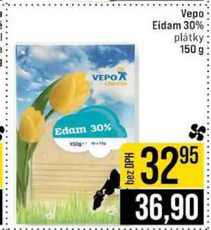 Vepo Eidam 30% plátky 150 g