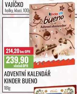 ADVENTNÍ KALENDÁŘ KINDER BUENO 181g