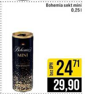 Bohemia sekt mini plech 0,25 l
