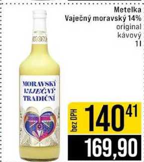 Metelka Vaječný moravský 14% 1 l