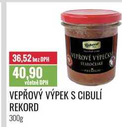 VEPŘOVÝ VÝPEK S CIBULÍ REKORD 300g 