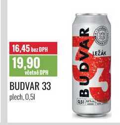 BUDVAR 33 0,5l