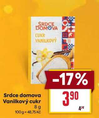 Srdce domova Vanilkový cukr 8g