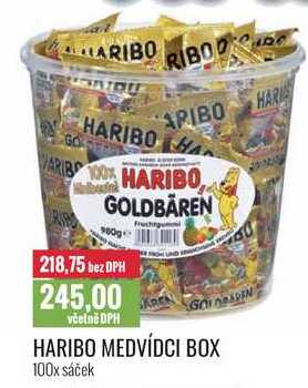 HARIBO MEDVÍDCI BOX 100x sáček